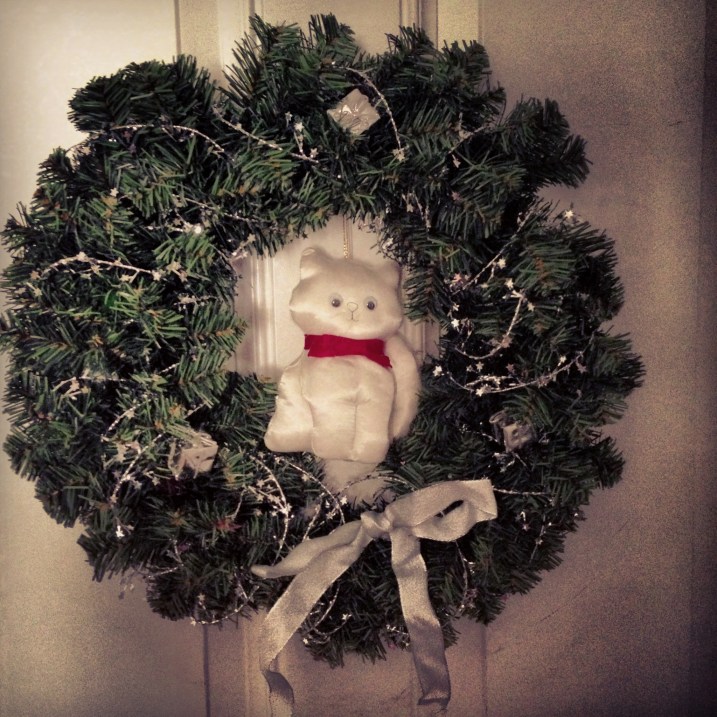 cat wreath Meowwy christmas!