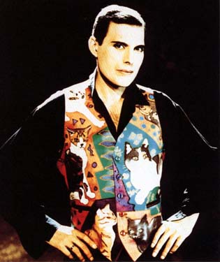 Freddy Mercury cat vest