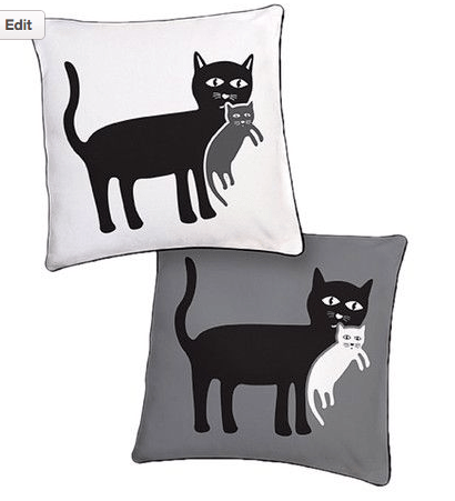 cat mom pillow